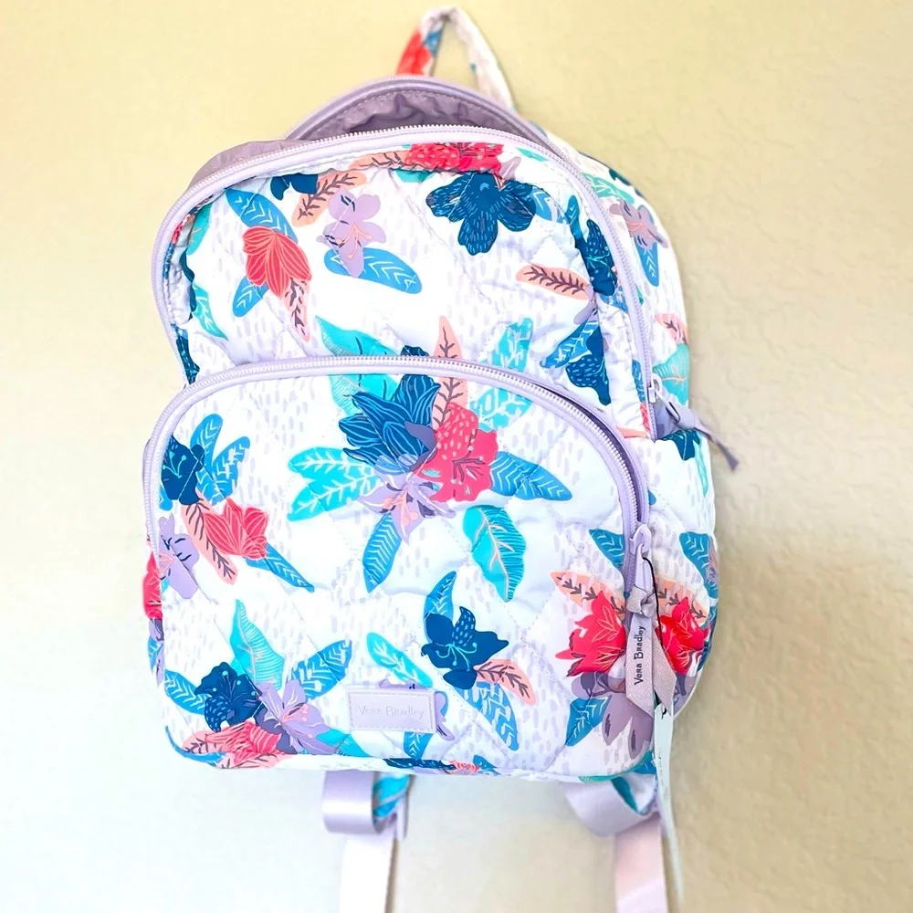 VERA BRADLEY ULTRALIGHT COMPACT  BACKPACK TROPICAL FLORAL